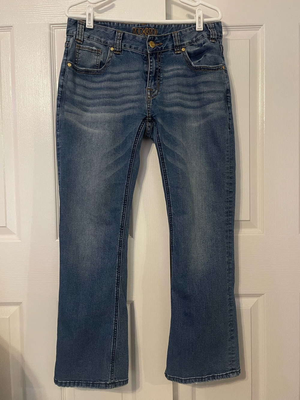 Rock & Roll Cowgirl Classic Medium Blue Bootcut Jeans